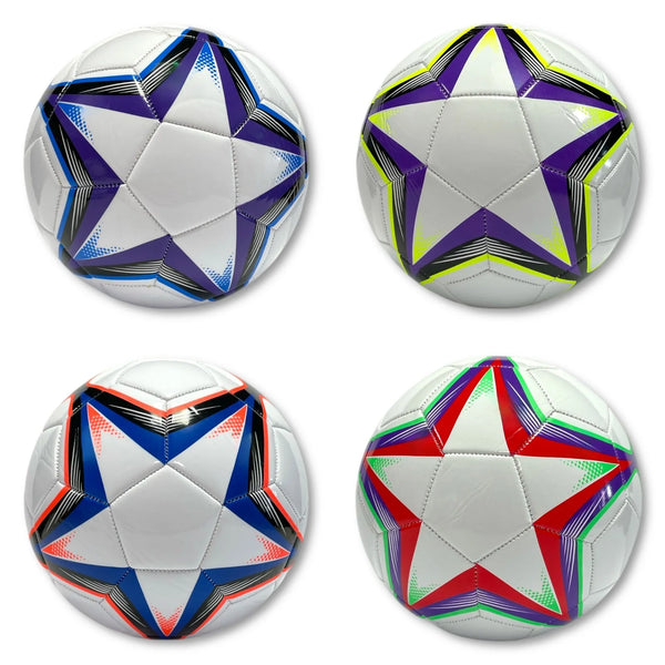 ASSORTED EURO STAR DESIGN INFLATABLE FOOTBALL SIZE 5. HU8137
