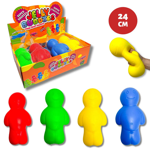 ASSORTED SQUEEZY STRESS RELIEF JELLY BUDDIES TOY. HU8127