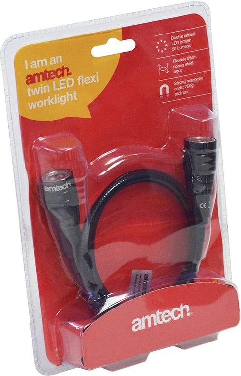 LED Worklight - AMTECH TWIN FLEXI S8190 for Efficient Lighting