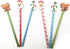 6 CHRISTMAS PENCILS WITH ERASER TOPPER REINDEER XPNL. XPCL