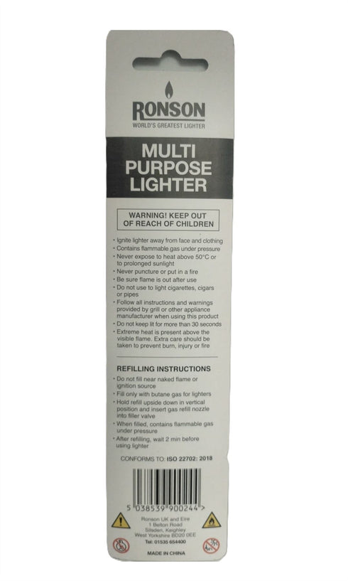 Refillable Utility Lighter - RONSON R355 Slim Design