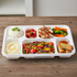HEAVY DUTY 7 COMPARTMENT PLASTIC DINNER PLATES - 50PC. DD9702