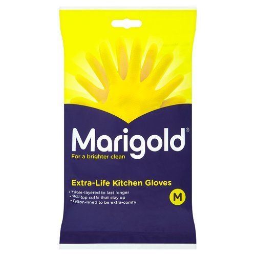 MEDIUM MARIGOLD EXTRA LIFE KITCHEN GLOVES SINGLE PAIR. FH037113