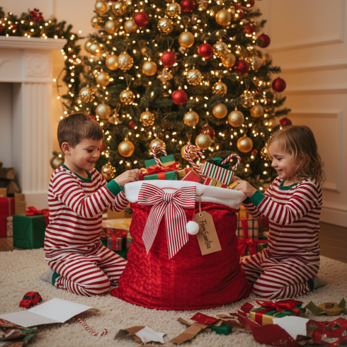 DELUXE GIANT CHRISTMAS / XMAS SANTA SACK 77CM X 60CM SGNT (I.E. STOCKING IDEAL PRE.... KSGNT