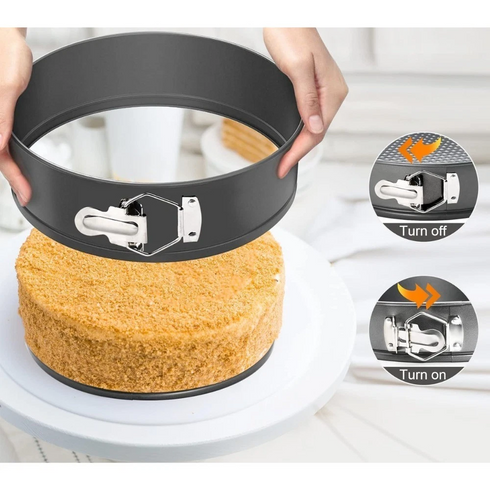 CHEF AID NON STICK SPRINGFORM CAKE PAN 23CM X 6.5CM. 10E10321