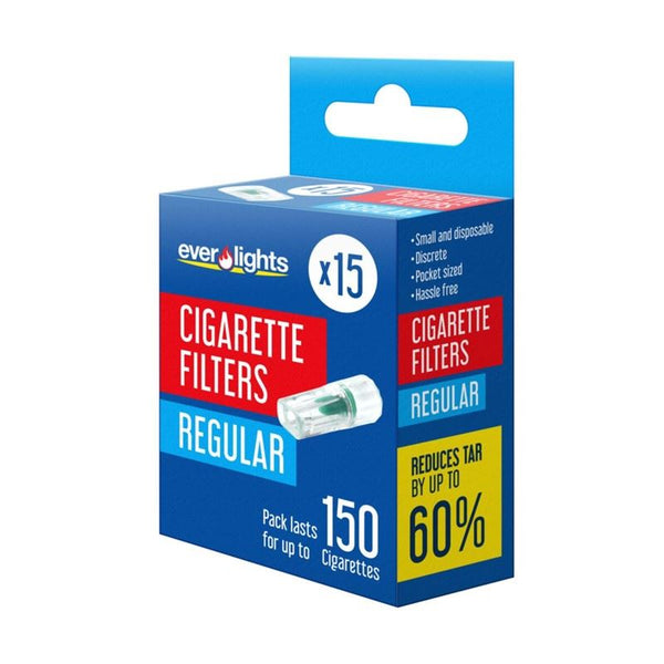 EVERLIGHTS REGULAR CIGARETTE FILTERS 15/PK. OL323176