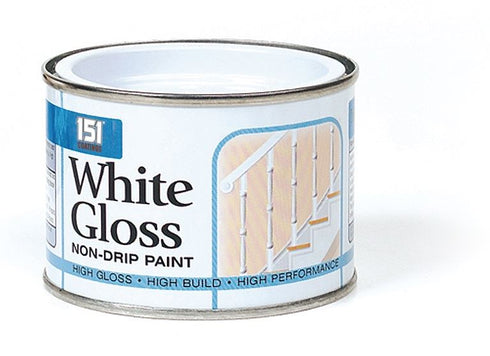 White Gloss Paint - 151 Varnish Coating Tin, Non-Drip, 180ml