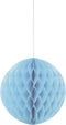 Baby Blue Honeycomb Pom Pom 8 Inch - UNI63221 Party Decor