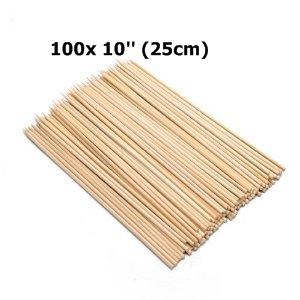 Bamboo Skewers 10 inch - Perfect for Grilling and BBQ - 10E01476