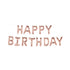 EUROWRAP HAPPY BIRTHDAY ROSE GOLD FOIL BALLOON APX 24 X 35 CM. 28848-HBRCC
