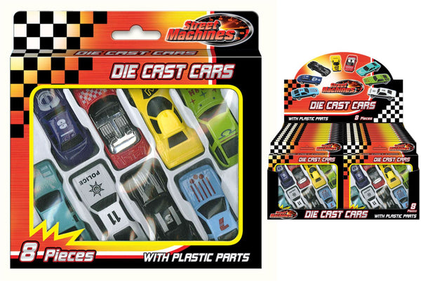 Die Cast Cars 8-Pack - Free Wheel Fun for Kids TY7889