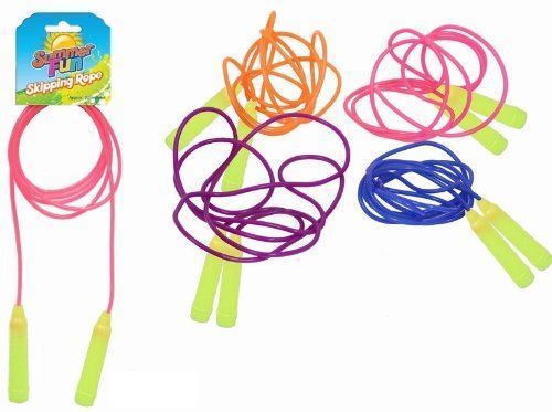 Colourful Skipping Rope 2.3M - Durable Plastic T41016
