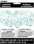 Teal Confetti Balloons - UNIQUE PARTY 12 Inch 6 Pack UNI58108