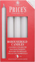 PRICES PATENT CANDLES HOUSEHOLD CANDLES WHITE 10/PK. HC106028