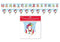 CHRISTMAS GREETING BANNER - BUNTING SET. BANS