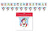 CHRISTMAS GREETING BANNER - BUNTING SET. BANS