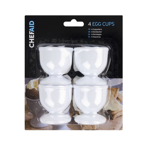 Egg Cup Set - CHEF AID 4 Egg Cups Perfect for Breakfast 10E17800