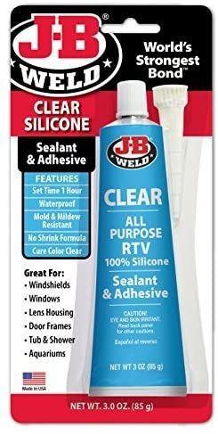Silicone Sealant Adhesive - JB Weld Clear 85g 31310UK