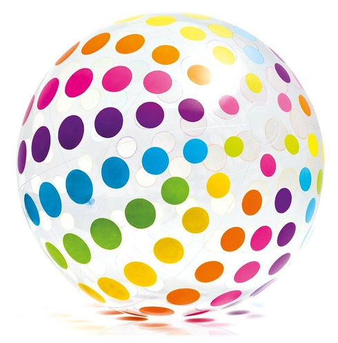 Jumbo Beach Ball - INTEX 42 Inch Polka Dot Design 59065NP