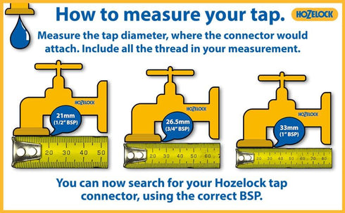 Hozelock Tap Connector 2176P9000 - Easy Garden Hose Attachment