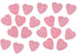 GLITTER HEART CRAFT EMBELLISHMENTS - ** ASSORTED SIZE / COLOUR **. CR0934LIGHTPINK