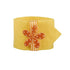 4 ORANGE FLOWERS NAPKIN RINGS. 81727