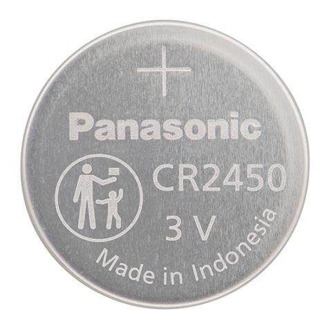 CR2450 Coin Battery - Panasonic 3V Lithium Power