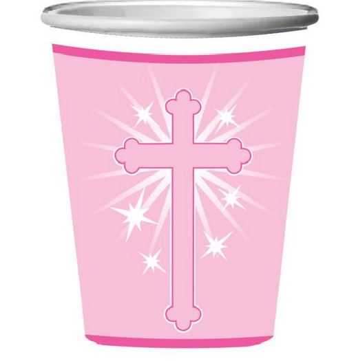 PK8 RELIGIOUS CUPS PINK. DP31033