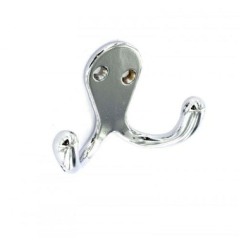 Chrome Double Robe Hook - FAST PAK VALUE 2258 Wall Mount