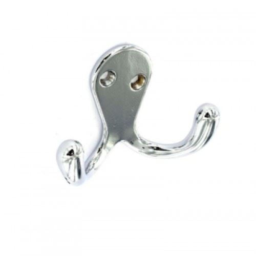 Chrome Double Robe Hook - FAST PAK VALUE 2258 Wall Mount
