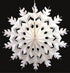 WHITE 24CM PAPER SNOWFLAKE. X10167SNFL