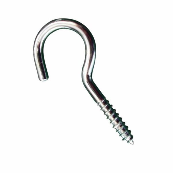 Screw Hook 80mm BZP Steel Pack - Secure Hold for Your Projects