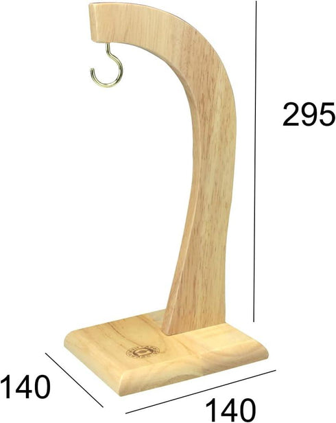 Rubberwood Banana Hanger - Natural Wood AP6022