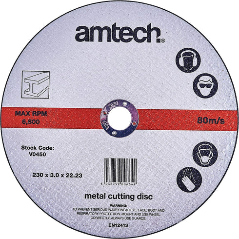 Metal Cutting Disc 230mm - AMTECH AMV0450 High-Quality Blade