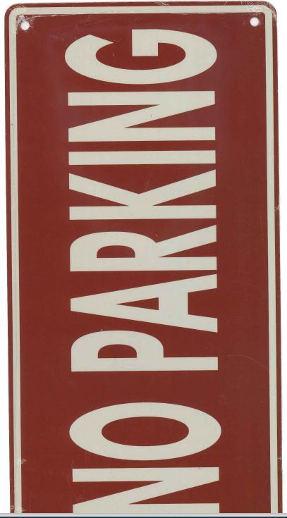 Metal No Parking Sign 30x15cm - Durable & Visible JL9121 JL4124