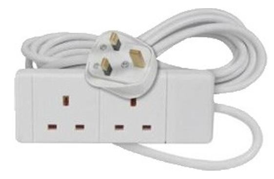 POWER PLUS 2 WAY 13AMP EXTENSION LEAD 2MTR. PP1002