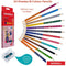 NATRAJ DUO / BI COLOURING PENCILS 12/PK. 201278006 1K75-S06A