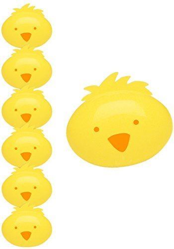 6 CHICK PLASTIC EGGS. DP06325