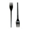 Medium Duty Plastic Forks - 100 Pack Black PS Fork 0106100BLK