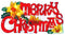 BATTERY OPERATED MERRY XMAS WINDOW METALLIC SILHOUETTE SIGN - - 20 WHITE LED LIGHTS. BML70350
