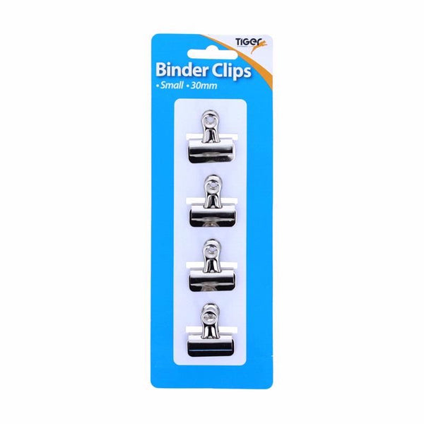 Letter Binder Clips - Tiger 30mm 4-Pack T302006