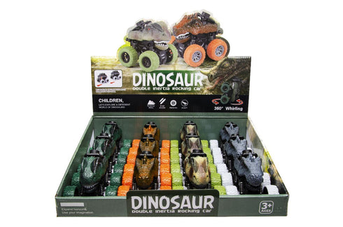 ASSORTED COLOUR MONSTER DINO CAR. LG3124