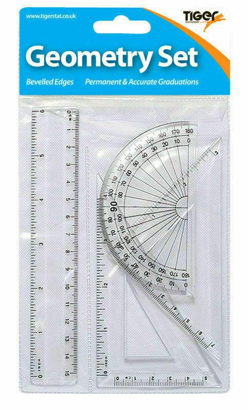 Tiger Geometry Set Small - Perfect for Precision Drawing T300920