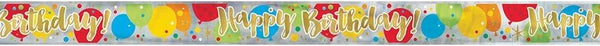 Glitzy Gold Birthday Banner 12ft - Celebrate in Style | UNI58218LF