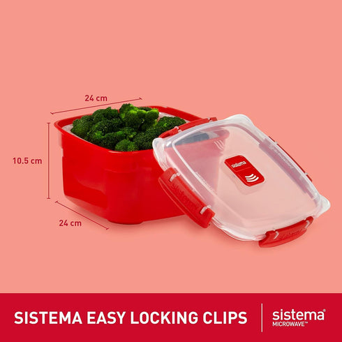 SISTEMA MICROWAVE STEAMER WITH BASKET - LARGE 3.2 LITRE. 1103