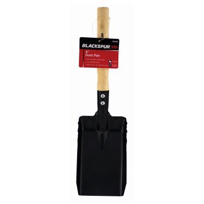 Metal Dust Pan with Wooden Handle - BLACKSPUR BB-GS160