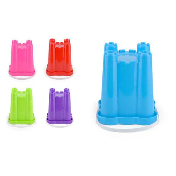 YELLO CASTLE SMALL BEACH BUCKET 16CM X 15CM. BU1147