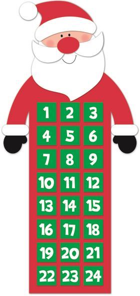 CHRISTMAS SANTA ADVENT CALENDAR. 16446