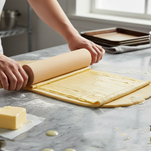 APOLLO WOODEN ROLLING PIN REVOLVING. 9104