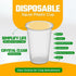 Clear Plastic Cups 200ml - Grab & Go 100 Pack | 10521.07